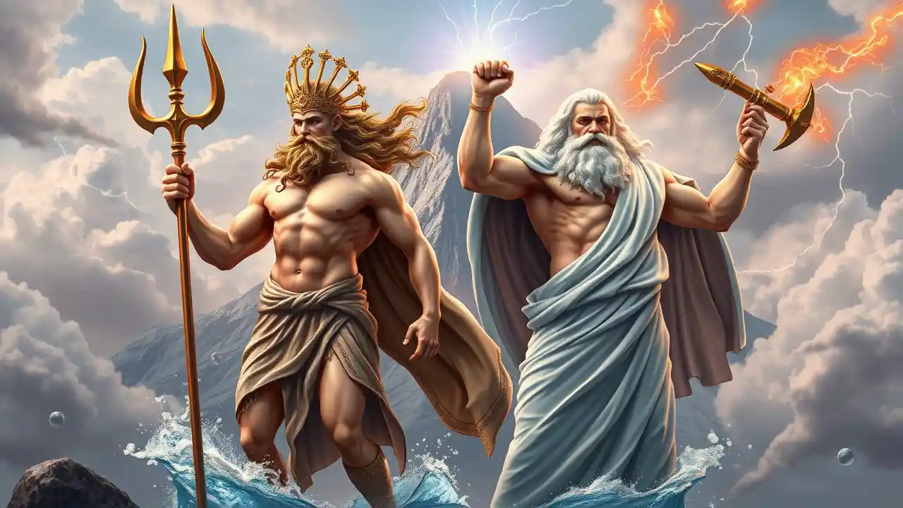 Poseidon Zeus in Art and Ancient Literature