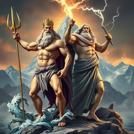 Poseidon Zeus: Divine Brothers and Rivals in Greek Mythology